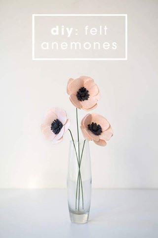 DIY Felt Anemones