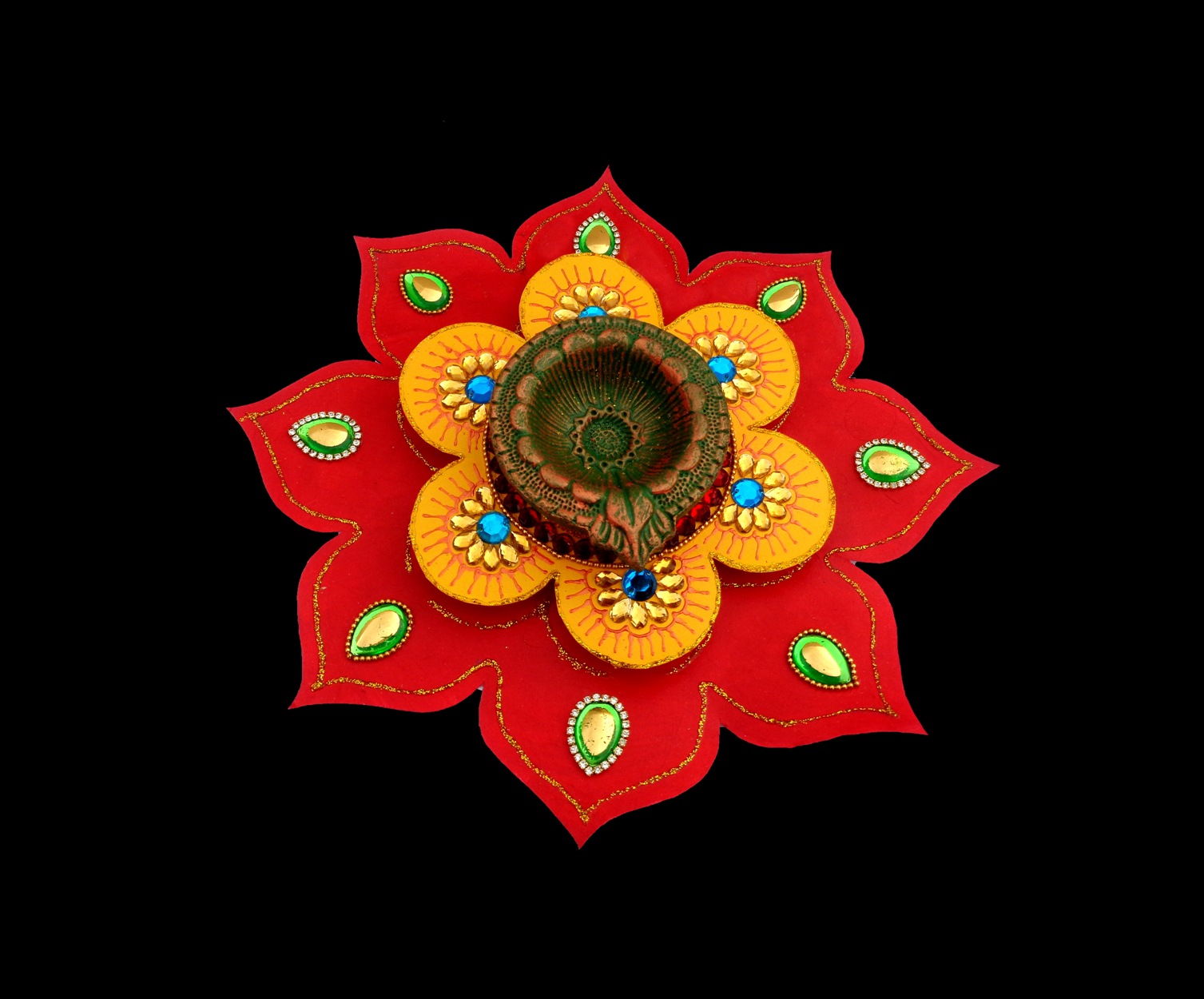 Paper Based Rangoli Decoration for Wedding