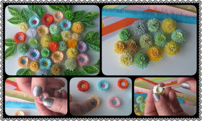 DIY: How to make Quilling fringed flowers