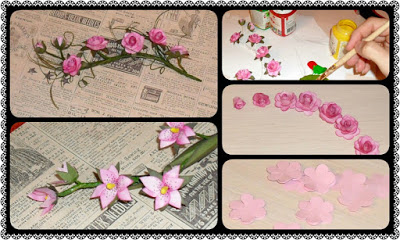 DIY: How to make sprig of wild roses (Step by step)