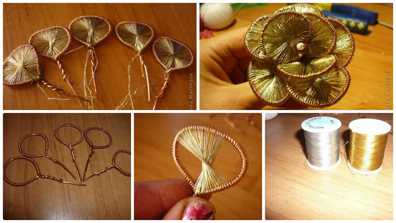 DIY: How to make beautiful golden rosette