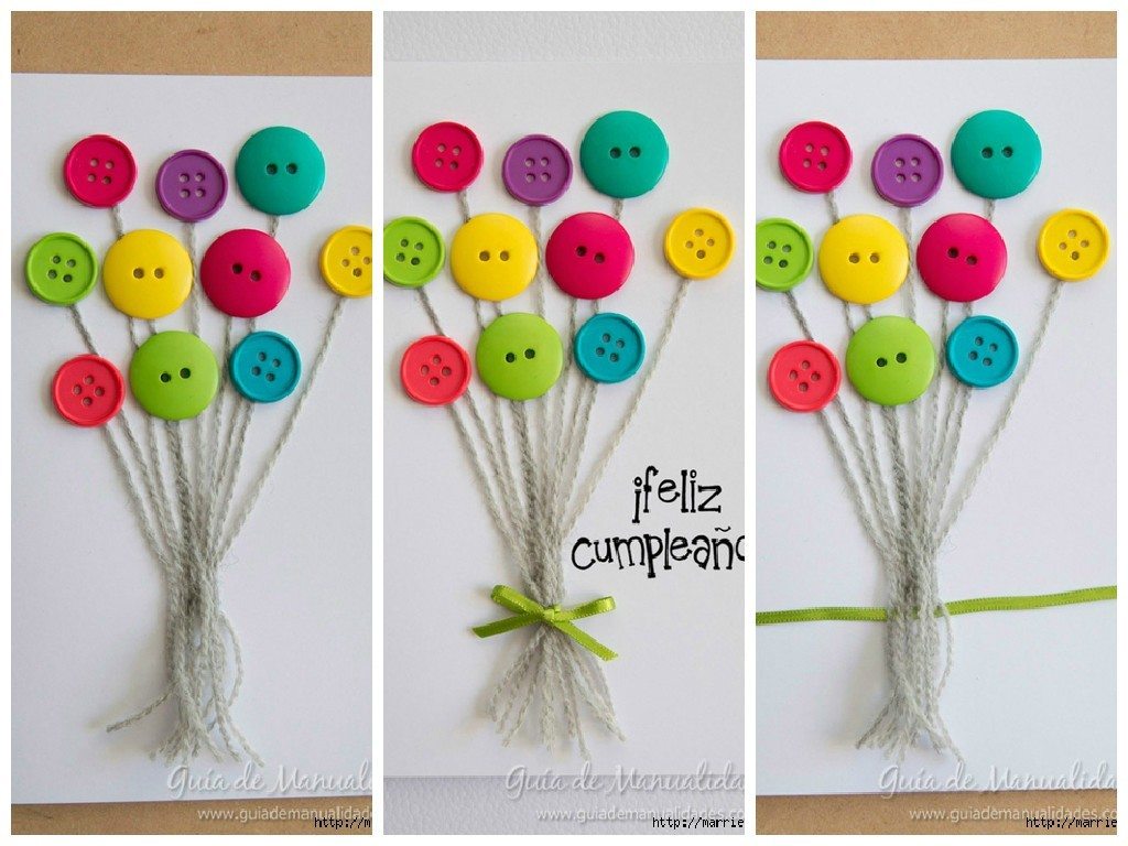 Cute DIY Handmade Button Cards