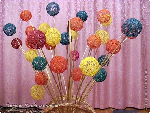 How to make ball flower – Holiday craft tutorial