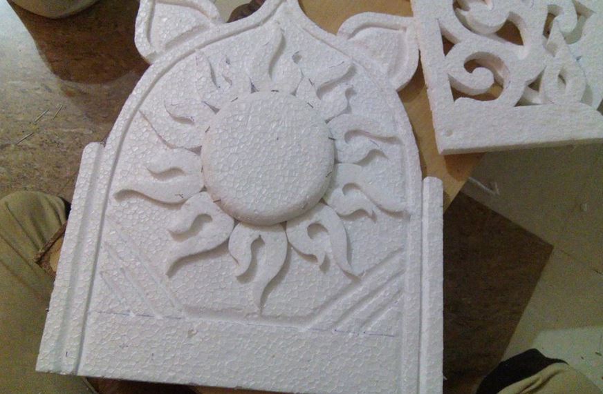 Simple DIY Make Thermocol Temple Craft Tutorial K4 Craft Community