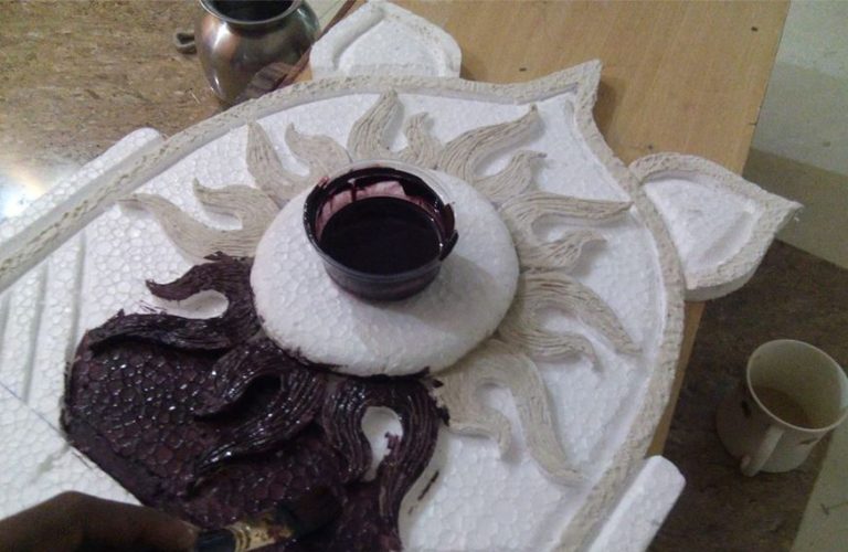 Simple DIY Make Thermocol Temple Craft Tutorial K4 Craft Community