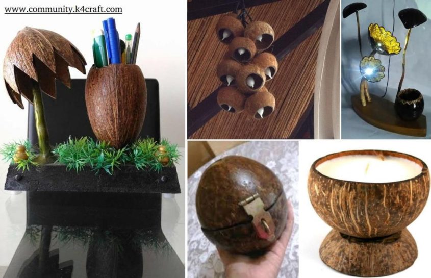 8 Most Creative Coconut Shell Crafts!