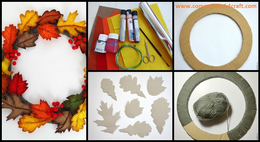How to Create an Autumn Wreath Without Fulling