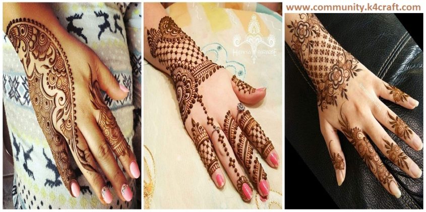 Latest Arabic Mehndi Designs Collection for Back Hand 2017-2018