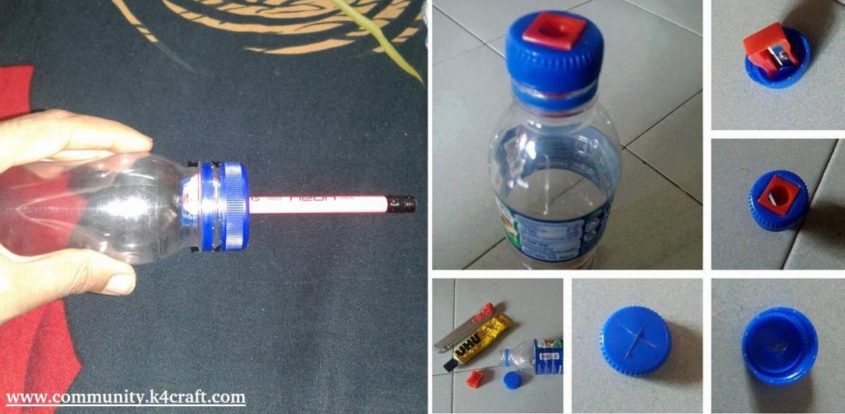 DIY super sharpener with plastic bottle