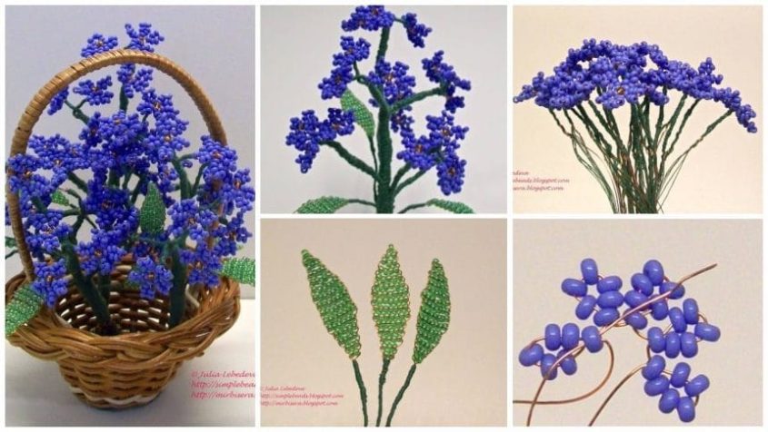 How to make a bouquet of beads spring flowers