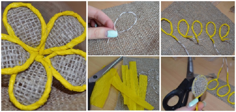 How to Make Jute Flowers with Our Own Hands