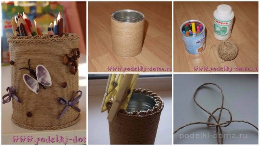 How to Make Pencil Holder from Jar