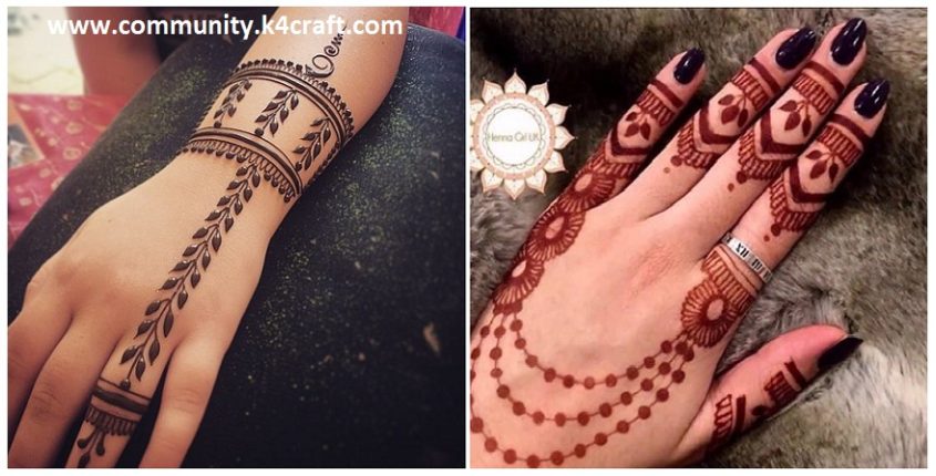 Easy and Simple Ring Mehndi Designs For Fingers
