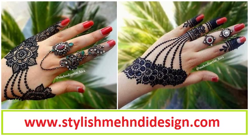 Easy Simple Jewellery Ornamental Henna Mehndi Designs for Hands