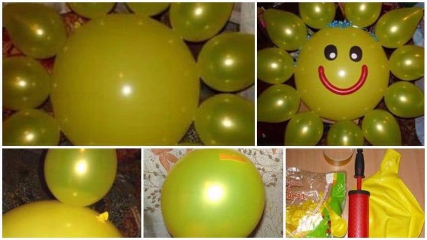 How to Make Sun from Balloons for a Party Decoration