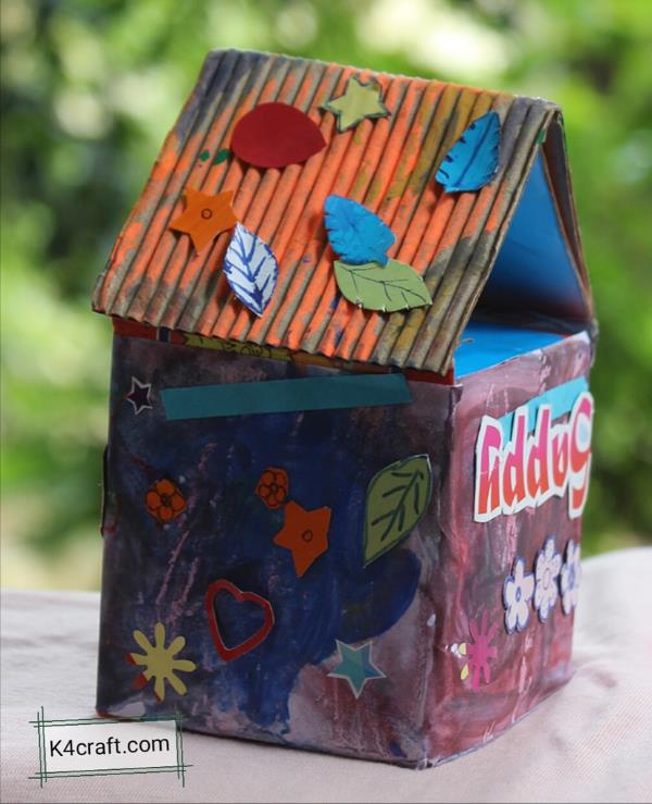 Recycled Tetra pak bird house