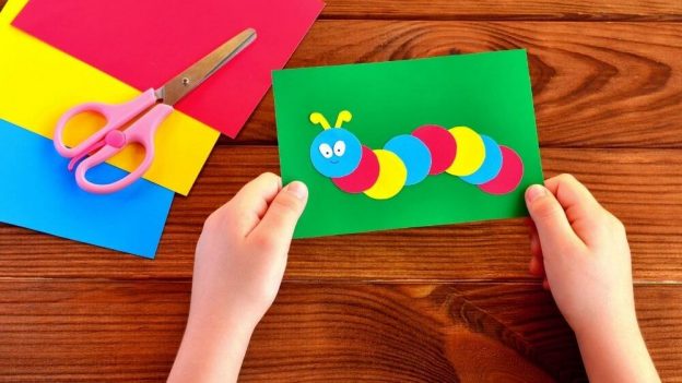 How to Make a Paper Caterpillar – Moving Toys for Kids