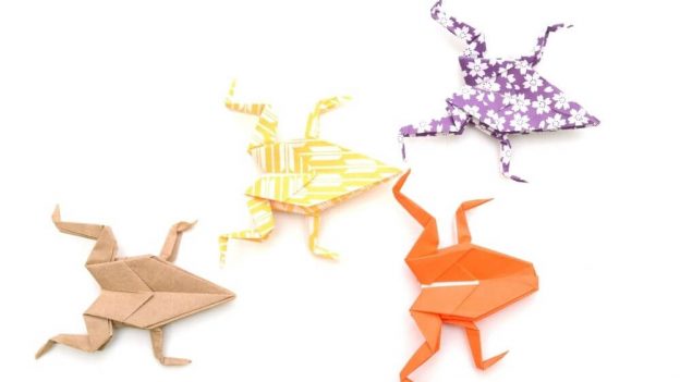 How to Make a Paper Frog – Origami for Kids