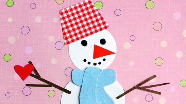 How to Make a Paper Snowman – Christmas Craft