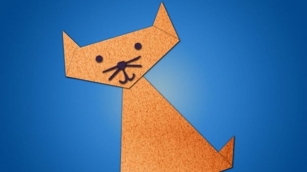 How to make a Stand up Paper Cat – Origami Toy