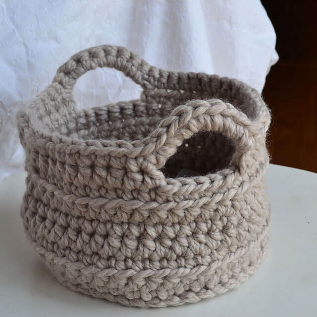 Crocheted Chunky basket Wonderful Crochet Ideas for this Winter