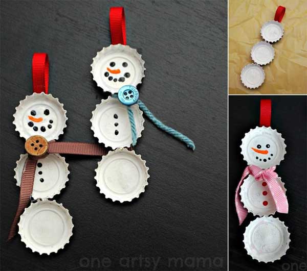SNOWMAN ORNAMENTS Easy and Affordable Christmas Decorations Ideas