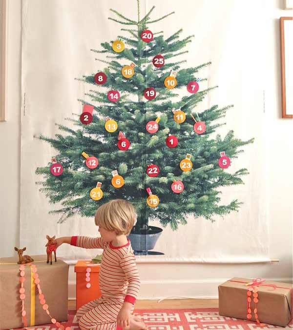 Giant Advent Calendar DIY Easy and Affordable Christmas Decorations Ideas