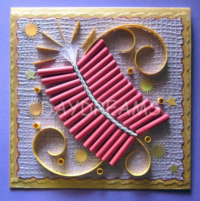 Diwali Firecracker Decoration DIY: Decoration Ideas with Candle Holder