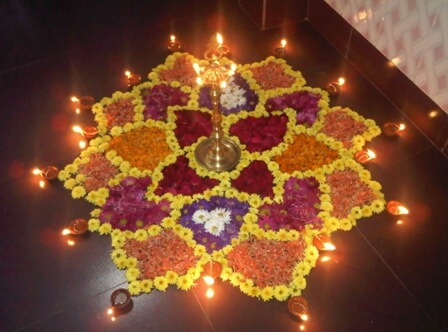  Flower Rangoli With Diyas Ideas To Make Your Diwali Special