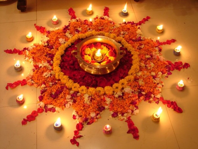 Flower & Diyas Decoration Ideas To Make Your Diwali Special