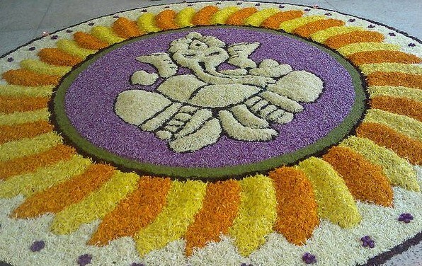 Ganesh Diwali Flower Rangoli Decoration Ideas To Make Your Diwali Special