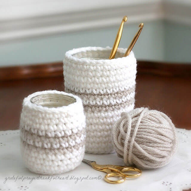 Jar cozies Wonderful Crochet Ideas for this Winter