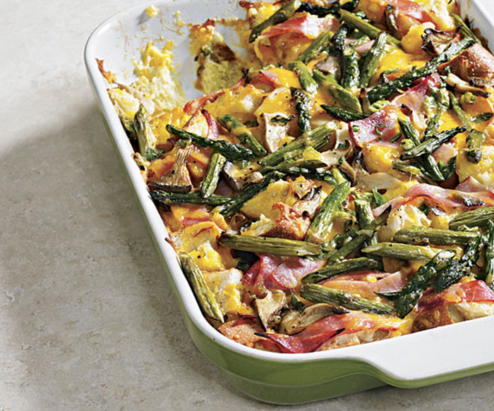 Asparagus, Ham and Mushroom Strata Tricks to Make Your Breakfast Ready in Few Minutes