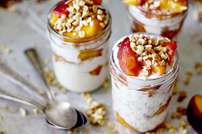 Peach Parfait  Tricks to Make Your Breakfast Ready in Few Minutes