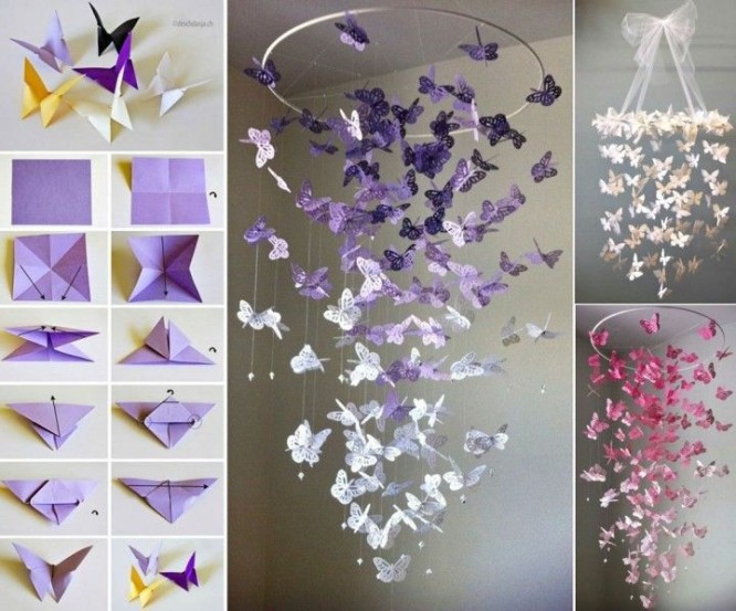 Fly with Little Butterfly DIY Wall Hanging Ideas to Decorate Your Home