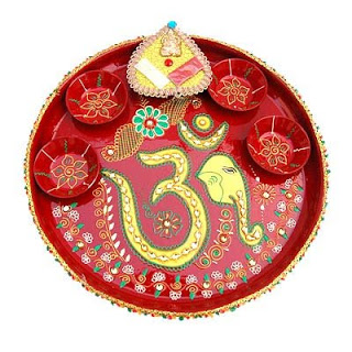Pooja Thali Decoration with Ohm Symbol Ideas To Make Your Diwali Special