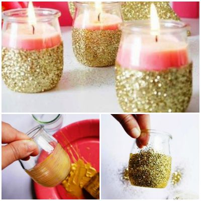 Golden Pot Candle DIY: Decoration Ideas with Candle Holder