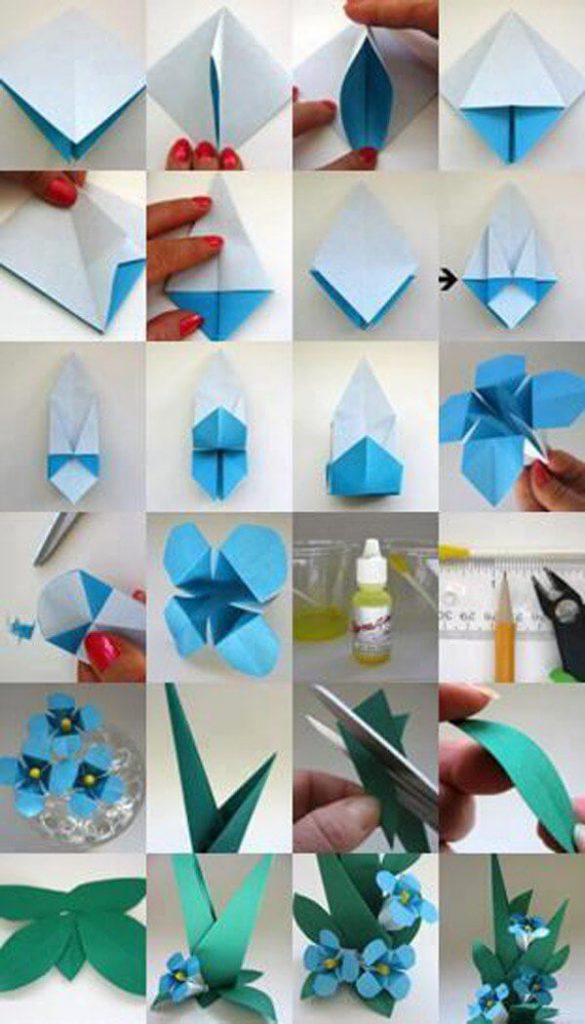 cool origami flower instructions