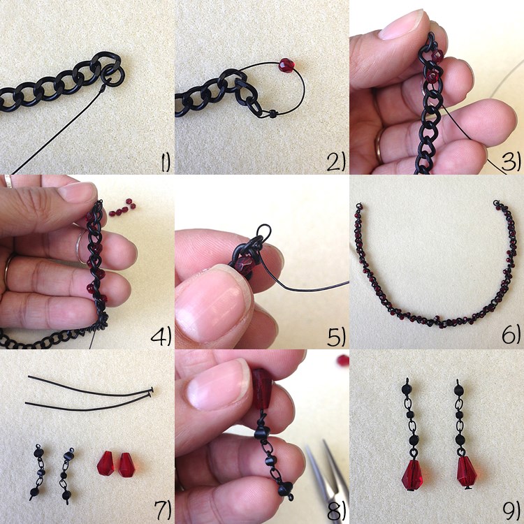 A-Deadly-Halloween-Inspired-Necklace-Tutorial Step by Step Tutorials for Handmade Necklaces