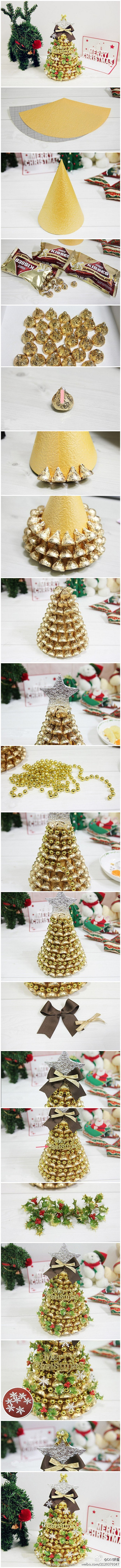 How-to-make-cute-Chocolate-Christmas-tree-decorations-step-by-step-DIY-tutorial-instructions