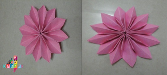 origami-beautiful-dahlia-Easy Origami Yamaguchi Dahlia Flower Tutorial
