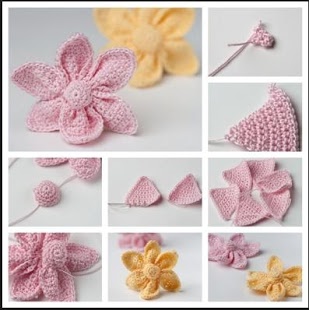 DIY Crochet cute Little Flower Learn to Make Donut Phone Holder