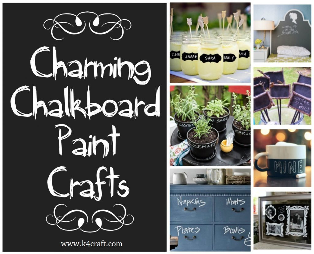 25+ DIY Creative Ways to Use Chalkboard Paint Projects K4 Craft