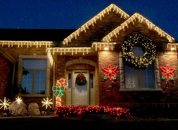 christmas-home-lighting-ideas Christmas Home Lighting Decoration Ideas