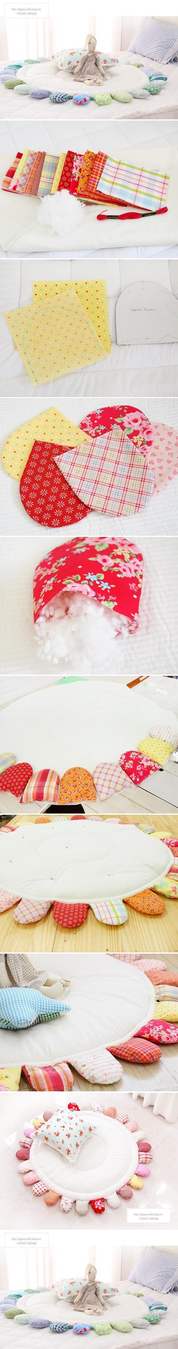 diy-children-rug-patchwork Holiday Decoration Patchwork Ideas - Step by step