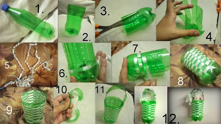DIY-Recycling-Plastic-Bottle-for-Decor Step by Step Tutorial : Best out of waste ideas from plastic bottles