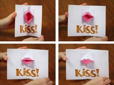 kiss-card Easy Handmade Card for Birthday