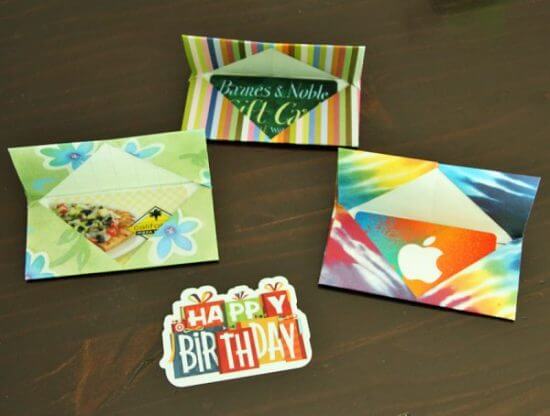 origami-gift-card-holders Holiday Simple Gift Giving Ideas Kids Can Make