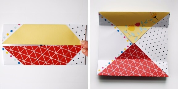patchwork-paper-origami-Patchwork Paper Origami Gift Boxes (Step by Step Tutorial)