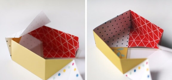 patchwork-paper-origami-Patchwork Paper Origami Gift Boxes (Step by Step Tutorial)